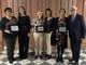 Le coordinatrici infermieristiche nominate &quot;Ambasciatrici della Fondazione Astigiana per la Salute del Territorio. Da sinistra: Maria Grazia Piatti (coord. inf. Immunoematologia e Medicina Trasfusionale), Federica Quinto (vice presidente Fondazione), Daniela Carretto (coord. Gastroenterologia ed Endoscopia Digestiva), Luisa Amalberto (presidente Fondazione), Caterina Franco (coord. inf. Sale di elettrofisiologia ed emodinamica della Cardiologia), Giorgio Calabrese (presidente Comitato tecnico-scientifico Fondazione)