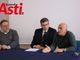 Il vicepreside del Giobert, Mario Fassio, il presidente dell'Unione industriali, Luigi Costa,  il capogruppo dei costruttori edili dell’Unione, Carlo Fornaca (MerfePhoto)