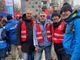 La delegazione della Fiom Cgil Asti