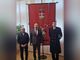 il presidente della Provincia  Rasero con (a destra) il col. Gerbaldo e il consigliere Calogero Mancuso