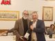 Beppe Vessicchio alla presentazione di ReBarba con Giulio Porzio