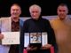 Marello (al centro) ritratto con il presidente nazionale della Federazione Tamburello Edoardo Facchetti (a sinistra) e con Mimmo Basso, presidente provinciale della Federazione Tamburello (Ph. Merfephoto - Efrem Zanchettin)