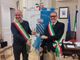 Il sindaco di Costigliole d'Asti Enrico Alessandro Cavallero (a destra nell'immagine) con il collega saluzzese Fabrizio Nasi