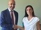La dottoressa Morando con il direttore generale dell'Asl AT Giovanni Gorgoni