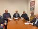 Maurizio Facchi (segretario Pensionati Cgil Asti), Luca Quagliotti (segretario Cgil Asti), Giovanni Gorgoni (direttore generale Asl AT), Stefano Callela (segretario territoriale Cisl Alessandria-Asti), Pierluigi Guerrini (segretario territoriale Uil Pensionati), Armando Dagna (segretario territoriale Uil Asti- Cuneo)