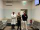 Gianluca Ghiselli (direttore della struttura complessa Pronto Soccorso - Medicina e Chirurgia d’Accettazione e d’Urgenza), Andrea Fabbo (direttore sanitario dell’Asl AT), Massimo Rissone (coordinatore infermieristico Pronto soccorso - Medicina e Chirurgia d’Accettazione e d’Urgenza)