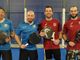 Montalbano e Zanini (F.T.P. Soc. Coop.) vs Concetti A. e Concetti M. (Net King Padel) protagonisti del primo set nella gara di venerdì 13 marzo al Waya Padel Club