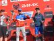 Riccardo Massaza sul podio della mini enduro
