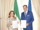 Il presidente Cirio con la ministra Alberti Casellati