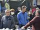 Il candidato sindaco Paolo Crivelli in visita al mercato di Asti
