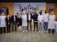 La giuria con l'allievo premiato
