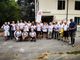 I partecipanti della marcia a Villa Quaglina