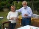 Anna Giulia Tranchini ritratta con il marito Giorgio nella loro abitazione di Agliano. Nelle due immagini, a fondo articolo, altri momento della vita &quot;aglianese&quot; della signora Anna Giulia