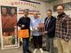 Luca Andreoli con il premiato Aldo Macario, l’assessore Riccardo Origlia e Cristiano Zeppa.