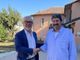 Il direttore generale Asl Boraso con il sindaco di Calliano Belluardo
