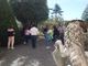 I tour operator in visita al parco del Castello di Bubbio. Nelle altre immagini, a fine articolo, altri momenti dell'intenso educational Tour