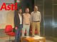 Nell'immagine, da sinistra a destra: il neo assessore alla Cultura Paride Candelaresi, Alessandro Guarino del cinecircolo Vertigo e il sindaco Maurizio Rasero