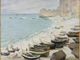 Claude Monet, Barche sulla spiaggia d'Étretat, 1883