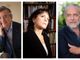 Nel collage, da sinistra: Alessandro Barbero, Donatella Di Cesare e Aurelio De Laurentiis