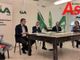 Nella foto, da sinistra: Marco Capra dell'azienda agricola &quot;L'isola della carne&quot;, il presidente Durando, Biagio Carillo, il presidente regionale Gabriele Carenini e il direttore Pippione
