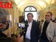 Carlo Calenda e Marco Demaria ritratti da Efrem Zanchettin (autore dell'intera fotogallery di questo servizio) durante la video intervista che il segretario di Azione ci ha concesso