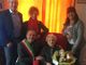 Un'immagine di un anno fa: Erminia Bianchini accoglie la visita del sindaco Ezio Cardinale e degli amministratori dianesi