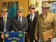 Nell'immagine d'archivio, da sinistra: Giorgio Gianuzzi (vice-presidente nazionale FRA), Sebastiano Favero (presidente nazionale ANA), Antonio Abate (presidente nazionale FRA) e Guido Asnicar (vice-presidente nazionale FRA)