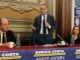 Il tavolo dei relatori con, da sinistra a destra: Luigi Florio, l'On. Enrico Costa e Barbara Baino