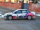 Emanuele Franco e Luca Pieri a bordo della Subaru Legacy con cui si imposero nella prima edizione del rally
