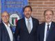 Giorgio Gianuzzi (il primo a destra) con Gianfranco Imerito presidente astigiano dell’Associazione Nazionale Atleti Olimpici e Azzurri d’Italia e Stefano Mei Presidente della Federazione Italiana di Atletica Leggera
