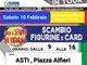 Figurine in tour ad Asti: album gratis e scambio sotto i portici di piazza Alfieri