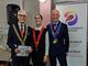 Il Governatore del Distretto 2032 Remo Gattiglia, la presidente del Rotaract Canelli-Nizza Monferrato Carola Marmo e Il Presidente del R. C. Canelli-Nizza Monferrato Paolo Marmo.