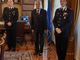 Nella foto, da sinistra: il Ten. Col. Bosini, il prefetto Terribile e il comandante Breda