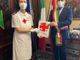 Il sindaco Rasero e Sorella Lucia Portioli - Ispettrice del Corpo delle Infermiere Volontarie del Comitato C.R.I. di Asti