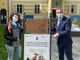 Il sindaco di Canelli Paolo Lanzavecchia e l'assessore all'Ambiente Silvia Gibelli