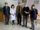 Nella foto, da sinistra: il dott. Luigi Gentile, la dott.sa Paola Gianino, Marco Stobbione, Carlo Alberto Goria, la dott.sa Gaia Militerno.