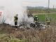 Auto in fiamme in frazione San Marzanotto