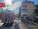 Veicolo in fiamme in un'autorimessa di via Conte Verde [GALLERIA FOTOGRAFICA]