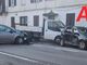 Incidente con feriti, in tarda mattinata, tra due auto e un furgone in località Sessant