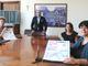 Il vicepresidente Carosso con Silvana Nosenzo di Agar (a sinistra), gli avvocati Rosa Gligora e Francesca Maccario dell'Orecchio di Venere