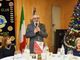 Il presidente Scalfari (al centro) ritratto nel corso della serata Lions