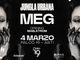 La locandina del concerto che MEG terrà al Palco 19 il prossimo 4 marzo