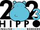 Il logo delle Hippo &quot;English Without Borders&quot; Olympiad