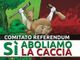Il logo del comitato promotore del referendum contro la caccia