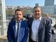 Il neo segretario provinciale di Italia al Centro, Luca Quaglia, con il presidente nazionale Giovanni Toti