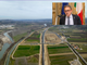 Il tratto di autostrada e, nel riquadro, il consigliere regionale del Movimento 5 Stelle