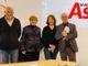Nella foto, da sinistra a destra: il dirigente del Monti Giorgio Martino, la vedova del grande jazzista, la direttrice della Biblioteca Astense Donatella Gnetti e l'assessore alla Cultura Gianfranco Imerito