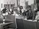 Un 25 aprile della seconda metà degli anni '70 in cui si riconoscono, oltre ad un giovane Mirate (primo da destra), anche l'allora presidente della provincia, Andriano, il vice presidente comandante Pietro Beccuti, ed i dirigenti Anpi dell'epoca, Francesco Rosso e Giovanni Cardello