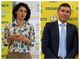 Monica Monticone e Diego Furia, rispettivamente presidente e direttore di Coldiretti Asti