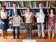 Da sinistra Daniela Timon, past president del Soroptimist Asti, il presidente Paolo Lanfranco e la consigliera delegata alle Pari Opportunità della Provincia Francesca Ragusa, il presidente della Fondazione CrAsti Mario Sacco, la giornalista Laura Nosenzo (SOS donna)